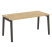 Стол рабочий на деревянных опорах Onix Wood OW.SP-4.8 1580x800x750 (Тиквуд Светлый/Дуб Темный)