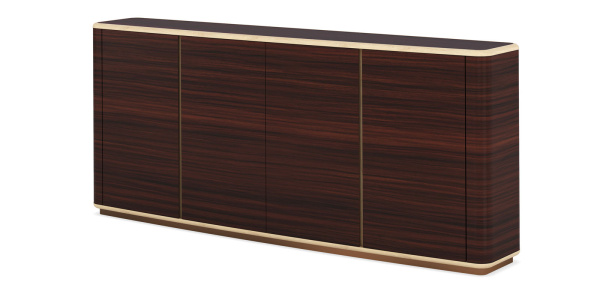 Греденция BENTLEY (2400х500х800) (Шпон розового дерева TA55)