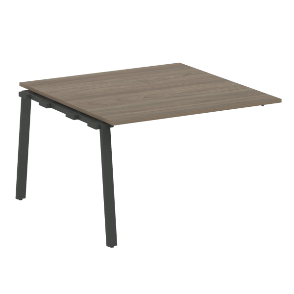 Проходной элемент стола для переговоров на А-образном м/к Metal System Style БА.ППРГ-2 1200x1235x750 (Вяз/Антрацит металл)