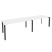 Рабочая станция на П-образном м/к Onix O.MP-RS-2.4.8 3160x800x750 (Тиквуд Темный/Белый Металл)