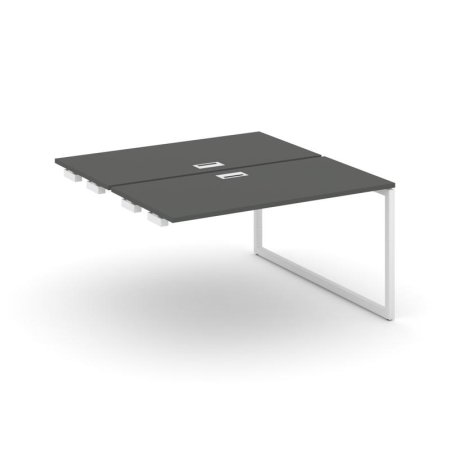 Стол-приставка к опорным элементам SN-4O.DPRS-024 (1580х1632х750) (Антрацит/Металл Белый)