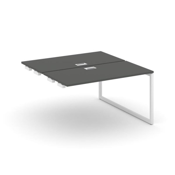 Стол-приставка к опорным элементам SN-4O.DPRS-023 (1380х1632х750) (Антрацит/Металл Белый)