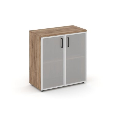 Шкаф низкий широкий SN.STS.E-303 (796х400х833) (Дуб Табак/Сатин)