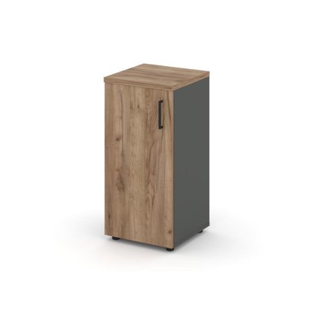 Шкаф низкий узкий SN.STU-301(L) (400х400х833) (Антрацит/Дуб Табак)