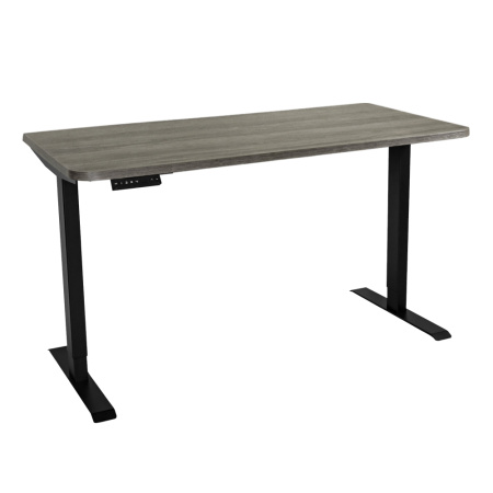 Стол c электроприводом LA-T33-2AR2 (1400x700x700-1200) (Серо-бежевый дуб | Черный)