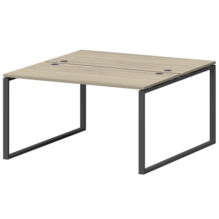 Бенч двойной на металлокаркасе Смарт СМС2-О-10К.149.Пр25 1000x1496x750 (Кронберг/Антрацит)