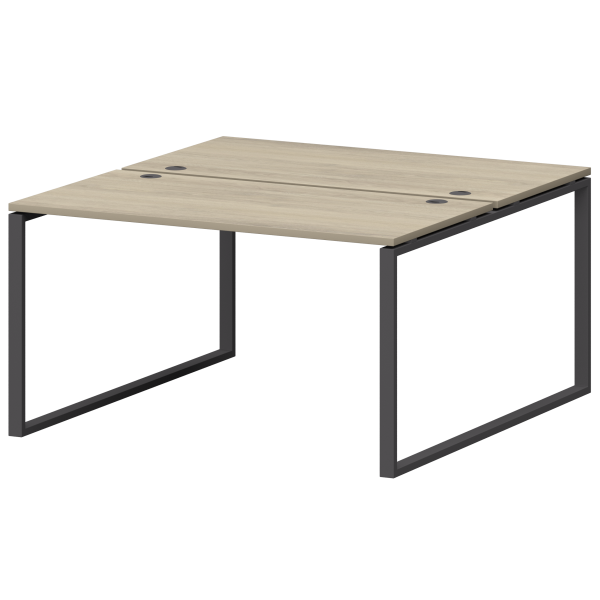 Бенч двойной на металлокаркасе Смарт СМС2-О-12К.149.Пр25 1200x1496x750 (Кронберг/Антрацит)