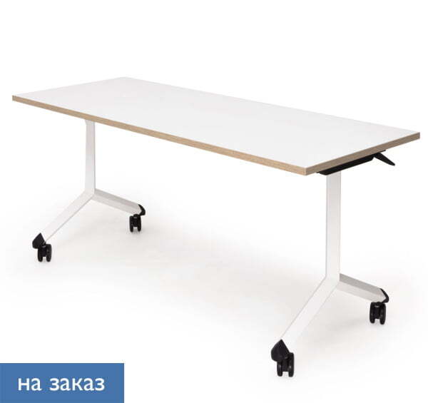 SHIFT Стол поворотный БЕЛЫЙ/ДУБ (КАЛИФ/БЕЛЫ)