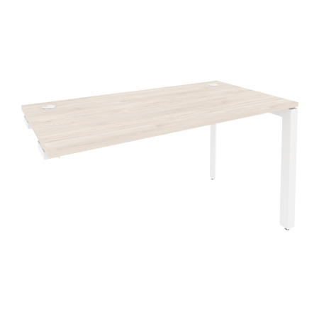 Стол-приставка на П-образном м/к к опорным элементам Onix O.MP-SPR-3.7 1380x720x750 (Денвер Светлый/Белый Металл)