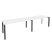 Рабочая станция на П-образном м/к Onix O.MP-RS-2.4.7 3160x720x750 (Тиквуд Темный/Белый Металл)