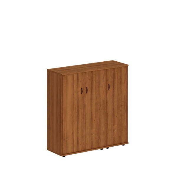 Шкаф комбинированный средний (закрытый + закрытый узкий) Престиж Исп.18 1330x460x1360 (Темный орех)