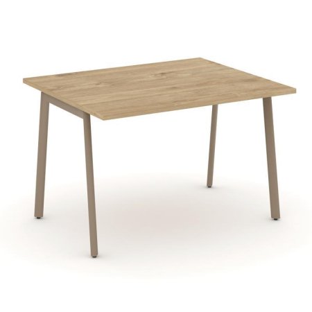 Стол переговорный ES.PRG-1.2-P (1180х980х750) (Тиквуд Светлый/Металл Латте)