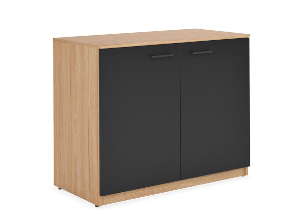 Шкаф низкий TOWER (900х450х742) (Дуб Честерфилд/Антрацит)