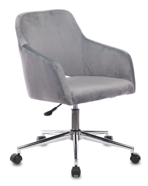 Кресло CH-380SL серая жемчужина Italia 26 крестов. металл хром (Серый)