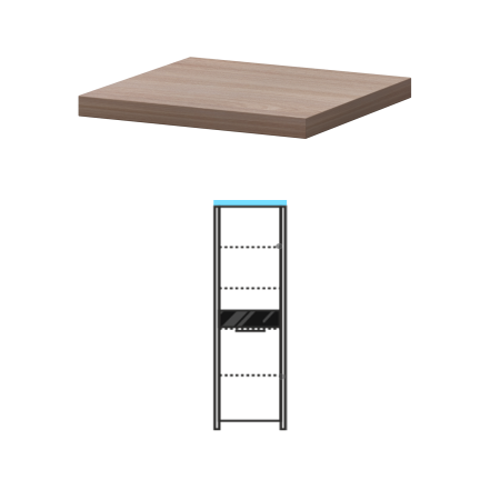 Топ Акцент КТ-70.38 468x441x38 (Темный шимо)