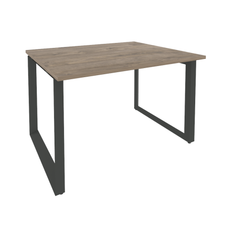 Стол переговорный Onix O.MO-PRG-1.2 1180x980x750 (Тиквуд Темный/Черный металл)