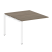 Проходной наборный элемент переговорного стола Metal System Style БП.ППРГ-1 1000x1235x750 (Дуб Наварра/Серый металл)