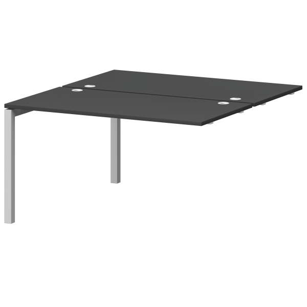 Модуль двойной универсальный на металлокаркасе Смарт СМС2-П-12К.149Э.Пр50 1200x1496x750 (Графит/Белый)