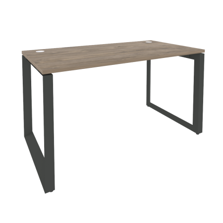 Стол рабочий на О-образном м/к Onix O.MO-SP-3.7 1380x720x750 (Тиквуд Темный/Черный металл)