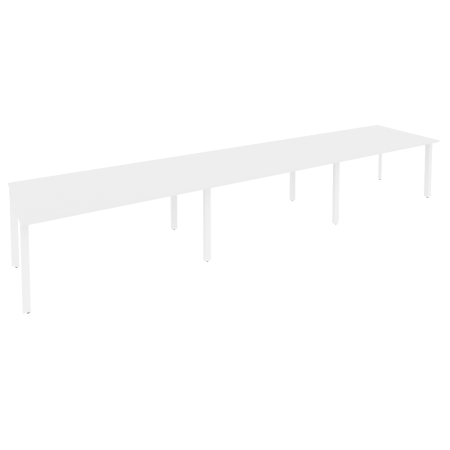 Стол переговорный Onix O.MP-PRG-3.4 4740x980x750 (Белый Бриллиант/Белый Металл)