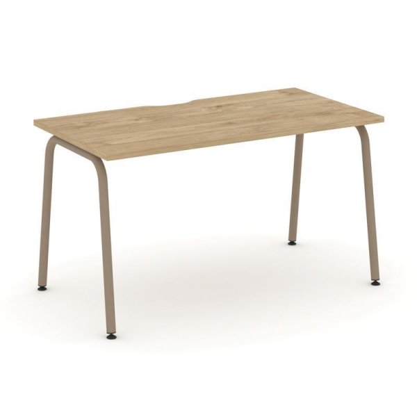 Стол рабочий ES.SP-3-VK (1380х730х750) (Тиквуд Светлый/Металл Латте)