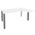 Стол эргономичный правый на П-образном м/к Onix O.MP-SA-4R 1580x1180x750 (Тиквуд Темный/Белый Металл)