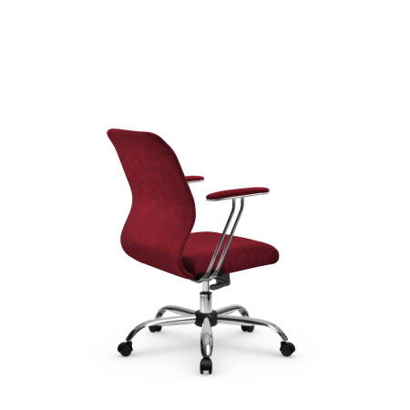 Кресло для руководителя Метта SU-Mr-4(Vivaldi)/подл.078/осн.003 (Красный)
