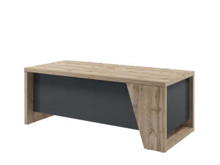 Стол руководителя прямой Torston T-120 пр 2000x900x750 (Дуб Вотан/Антрацит)