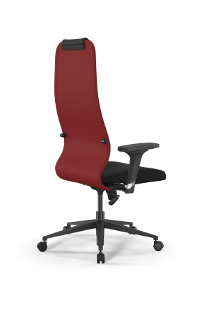 Кресло для руководителя Метта Sit 8 B1-10D - UMF(X1) /Uh02/Wh00/D02P(M09.B11.G19.W02) (Красный | Черный)