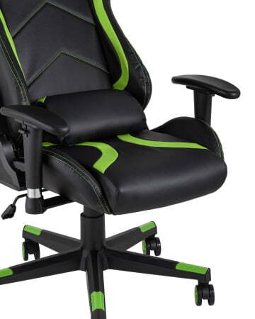Кресло игровое TopChairs Cayenne зеленое (Геймерское кресло Cayenne зеленый)