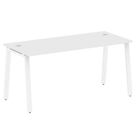 Стол письменный Metal System Style БА.СП-4 1600x720x750 (Белый/Белый металл)