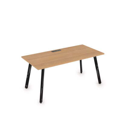 10СР.079 Стол рабочий, прямолинейный (1400x700x750) (RomanoЧерный глянец)