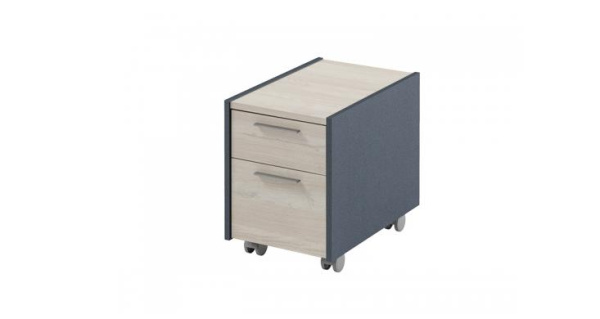 Тумба подкатная Инновация I-90 330х504х437 (Акация Морава/Антрацит)