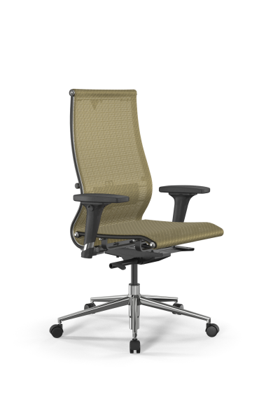 Кресло для руководителя Метта SynchroSit 10 B2-107D - T /Km00/Nb00/D02P(M23.B23.G18.W02) (Золотой)