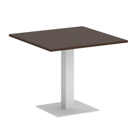 Стол квадратный VR.SP-5-90.2 900x900x750 (Венге Цаво/Белый Металл)