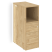 Тумба с подсветкой 5 ящиков TIP-ON, проходная  средняя Onix O.R-TV-5TIP.S 436x767x1185 (Тиквуд Светлый)