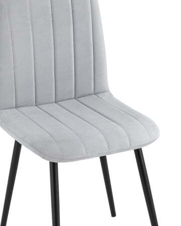 Стул Easy велюр светло-серый (Стул Easy светло-серый)