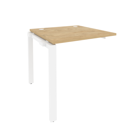 Наборный элемент рабочей станции на П-образном м/к Onix O.MP-1.NRS-0.8 780x800x750 (Тиквуд Светлый/Белый Металл)