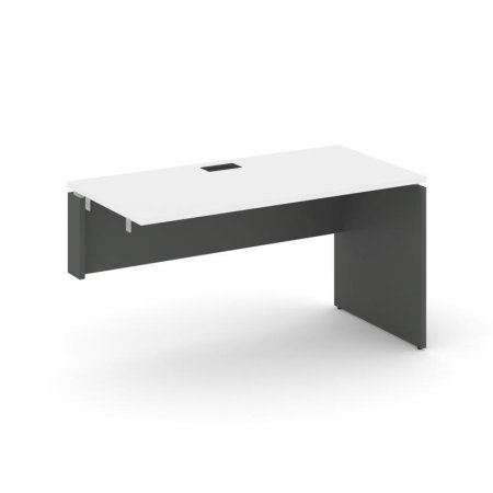 Стол-приставка к опорным элементам SN-D.OPRS-024(L) (1580х800х750) (Белый/Антрацит)