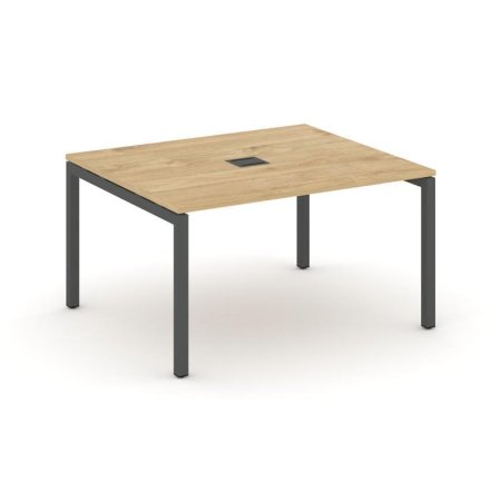 Стол переговорный SN-5P.SPRG-032 (1180х1180х750) (Тиквуд Светлый/Металл Антрацит)