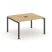 Стол переговорный SN-5P.SPRG-032 (1180х1180х750) (Тиквуд Светлый/Металл Антрацит)