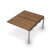 6МБС.5278 Бенч-система на 2 рабочих места, средний модуль (1200x1435x750) (Шамони светлый/Алюминий матовый)