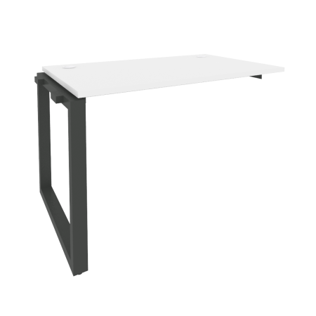 Наборный элемент рабочей станции на О-образном м/к Onix O.MO-1.NRS-2.7 1180x720x750 (Белый Бриллиант/Черный металл)