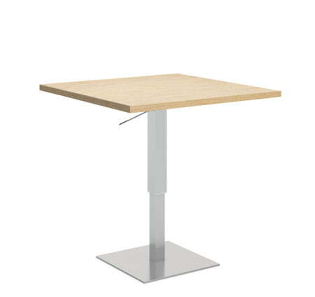 EXE Стол для переговоров Sit-to-Stand 75 (Дуб Светлый/Хром металл)