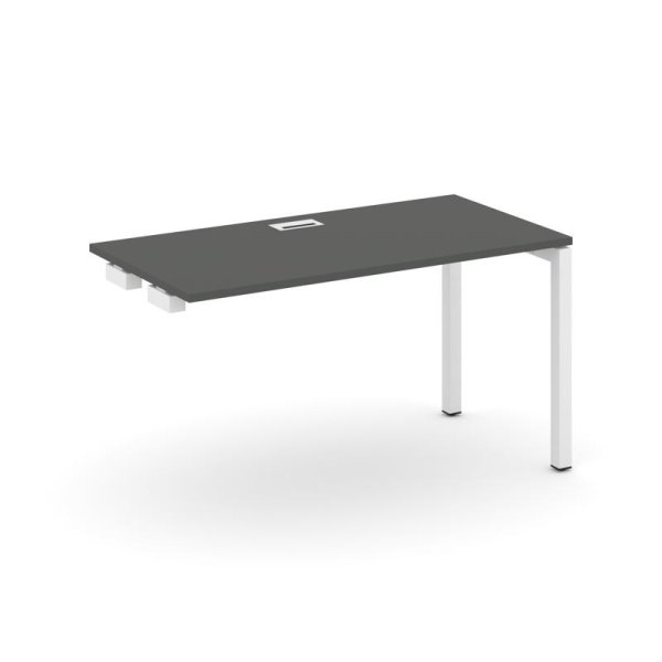 Стол-приставка к опорным элементам SN-5P.OPRS-023 (1380х800х750) (Антрацит/Металл Белый)