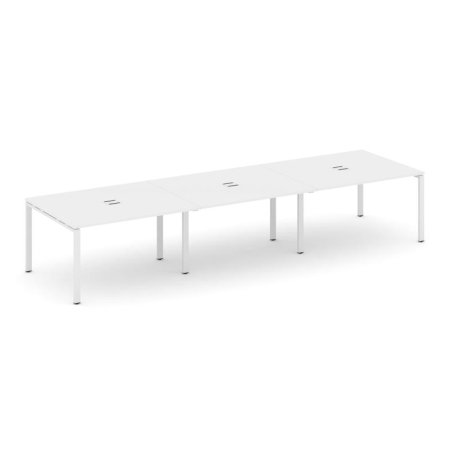 Стол переговорный SN-6P.SPRG-053 (4410х1180х750) (Белый/Металл Белый)