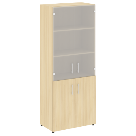 Шкаф комбинированный со стеклом нужен топ LT.ST 1.2 800x450x1990 (Акация Лорка)