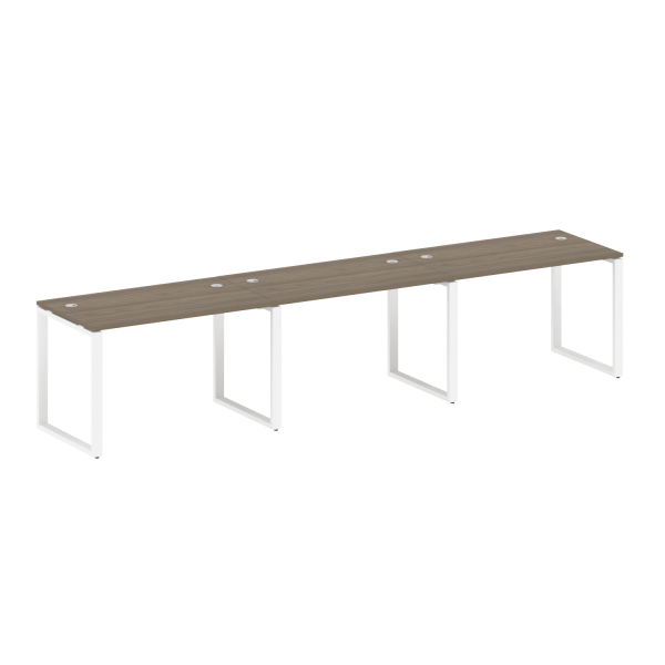 Рабочая станция Metal System Style БО.СМ-3.2 3600x720x750 (Вяз/Белый металл)