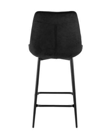 Стул полубарный Флекс велюр черный (Стул полубарный Флекс черный)