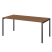 Стол на металлокаркасе для заседаний Арго-М АМ-0058 1800x850x760 (Темный шимо/Белый)